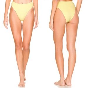 NWT Seafolly Sea Dive High Rise Bikini Bottoms in Limelight Size US 6